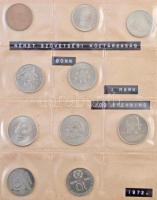 216db-os vegyes német fémpénz tétel albumba rendezve, benne Német Birodalom, Német Harmadik Birodalo...