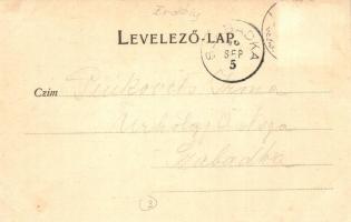 1899 Báziás, Téliállás, téli kikötő, MÁV vontatóhajók és háttérben kotróhajó. Babcsányi kiadása / to...