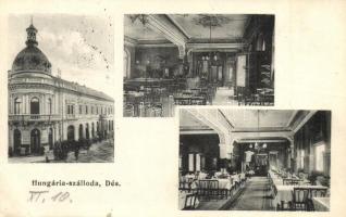 Dés, Dej; Hungária szálloda, belső / hotel interior