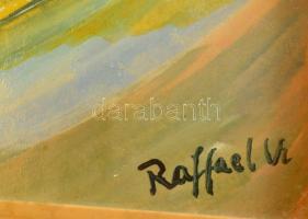 Raffael jelzéssel: Idézés. Vegyes technika, papír, üvegezett keretben, 24×19 cm