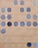 74db-os vegyes magyar érme tétel, főleg rézpénzek, több krajcár, albumban T:vegyes,sérült darabok is