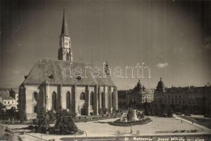 Kolozsvár, Cluj; Szent Mihály templom / church 1940 Kolozsvár visszatért So. Stpl