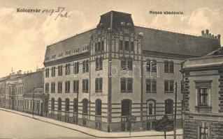 Kolozsvár, Cluj; Menza akadémia / academy + K.u.K. Reservespital VIII Zensurirt bélyegzés a hátoldalon