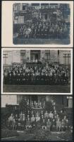 1941-1947 Bírák és ügyészek találkozója a Manréza lelkigyakorlatos házban 3 db pecséttel jelzett fotólap