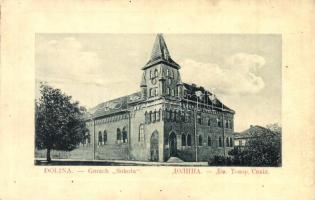 Dolyna, Dolina; Gmach Sokola / Sokol building. W. L. Bp. 3311. (fl)