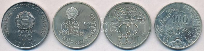 1980. 100Ft Ni "Szovjet-magyar közös űrrepülés" + 1983. 100Ft alpakka "Széchenyi Istv...