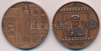 Fritz Mihály (1947-) 1995. "MÉE XXV. Vándorgyűlés" Br emlékérem (42,5mm) + 1999. "Sal...