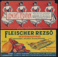 5 db különféle régi számolócédula