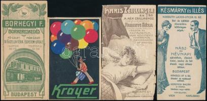 8 db különféle régi számolócédula