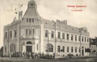 Szatmárnémeti, Satu Mare; Új Postapalota, távirda, zene iskola. Beer Dezső kiadása és Tóth S. Imre felvétele / post palace, telegraph office, music school