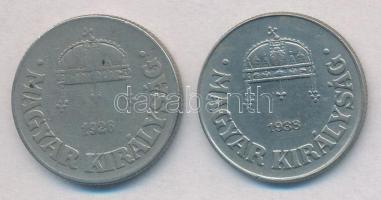 1926. 50f Cu-Ni + 1938. 50f Cu-Ni T:2-,2