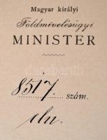 1903 Szamovolszky Gyula erdőszámtiszt előléptetése, Máramarossziget,Tallián Béla (1851-1921) földműv...