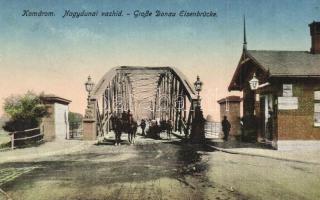Komárom, Komárnó; Nagydunai vashíd / Grosse Donau Eisenbrücke / bridge (EK)