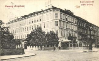 Pozsony, Pressburg, Bratislava; Savoy szálloda / hotel