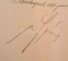 1911 Szamolányi Gyula költő erdőszámvizsgálói kinevezése, Máramarossziget, Serényi Béla (1866-1919) ...