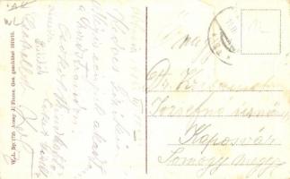 Abbazia, Angelina Seebad / Fürdő szálloda, fürdőzők. W. L. Bp. 1725. Acsay J. kiadása / spa hotel, b...