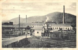 Szolyva, Svalova, Svaliava, Szvaljava; Parná továrna drevového liehu / Faszesz lepároló gyár. Morvay Andor kiadása / wood distillery factory (EK)