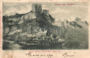 1899 Dálya, Dalja, Dalj; Ruine Erdőd (Herrschaft von Cseh) / Erdődi várrom. Ottokar Rechnitzer No. 197. / castle ruins in Erdut (Rb)