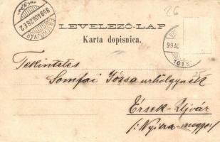 1899 Dálya, Dalja, Dalj; Ruine Erdőd (Herrschaft von Cseh) / Erdődi várrom. Ottokar Rechnitzer No. 1...