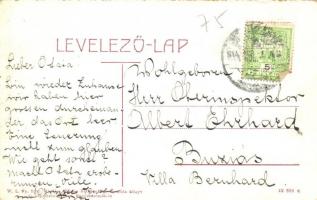 Nagyszentmiklós, Sannicolau Mare; Fő tér, Gróf Nákó Sándor kastély a háttérben. W. L. Bp. 2106. Kiad...