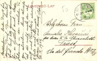 Szamosújvár, Gherla; Római katolikus templom, híd. W. L. 1882. / church, bridge