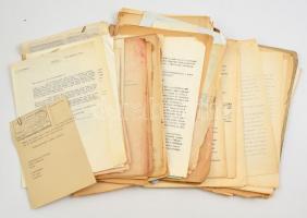 cca 1946-1949 Háborús kárigényekkel kapcsolatos iratok, vegyesen német, francia, magyar nyelven, több ügyben, érdekes anyag