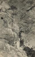 Grüss aus dem Grenzgebirge, Kaiserschützen, Anseilen / K.u.K. military. Austro-Hungarian mountain infantry, climbing (EK)