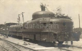 Első világháborús osztrák-magyar páncélvonat / Panzerzug / WWI K.u.k. military panzer train (armored train). photo
