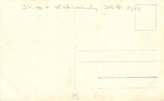 1917 A 34. gyalogezred első vonala 306. Tisztek kosztolás közben a védelmi vonal mögött / WWI K.u.k....