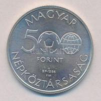 1986. 500Ft Ag "Labdarúgó Világbajnokság - Mexikó 1986" T:BU 
Adamo EM95