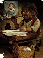 38 db-os MODERN német sündisznós képeslap sorozat / 38 modern German Hedgehog motive cards serie