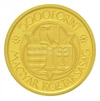 1990. 5000Ft Au "Mátyás király" (6,98g/0.986) T:PP kis ph.,ujjlenyomat
Hungary 1990. 5000...