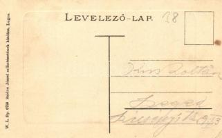 Lugos, Lugoj; M. kir. postahivatal, Nemes Kálmán, Krausz üzlete. W. L. Bp.  6759. Szidon József kiad...