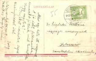 Szilágysomlyó, Simleu Silvaniei; Kraszna megyei Takarékpénztár Egyesület palotája, üzlet. W. L. Bp. ...