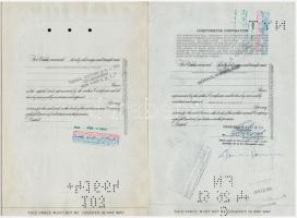 Amerikai Egyesült Államok 1935-1978. 10db-os vegyes részvény tétel, benne "Coty, Inc.", &q...