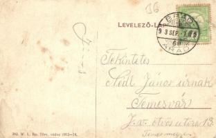 Újszentanna, Santana; Ferenc József tér, Római katolikus templom. W. L. Bp. 392. / square, church (f...