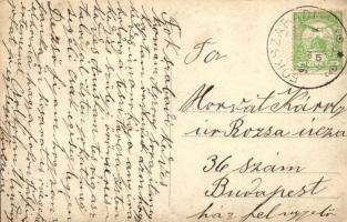 ~1910 Balatonszabadi, Fokszabadi; Vincze Ferencz  méhészete. Vinczéné levele. photo (EK)