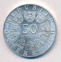 Ausztria 1966. 50Sch Ag "150 éves az Osztrák Nemzeti Bank" T:1- Austria 1966. 50 Schilling...