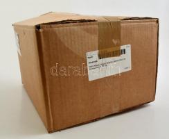 Retró kaspó, mázas kerámia, jelzés nélkül, kis kopásokkal, d: 20 cm