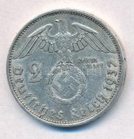 Német Harmadik Birodalom 1937A 2M Ag "Hindenburg" T:2 patina 
German Third Reich 1937A 2 ...