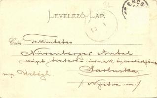 1899 Sztrecsnó, Sztrecsény, Strecno; Vágvölgy. Várrom Zsolna mellett. Gansel Lipót kiadása / Das Waa...