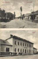 Hernádcsány, Csany, Cana; utcakép, állami elemi iskola / street view, school (EK)