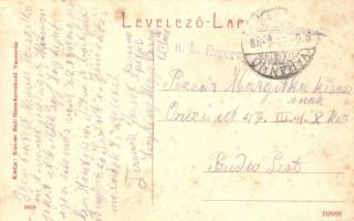 Varannó, Vranov nad Toplou; pályaudvar, vasútállomás. Klauser Emil kiadása 2810 / Bahnhof / railway ...