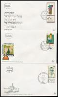 8 FDC's, 1970-1978 8 klf tabos FDC