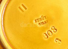 Schütz Cilli 6 db leveles tálka, mázas kerámia jelzett, egyiken kis lepattanással, 16×16 cm (6×), + ...