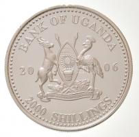 Uganda 2006. 2000Sh Ag "A labdarúgás halhatatlanjainak csarnoka - Románia 1980-as évek / Gheorg...