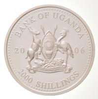 Uganda 2006. 2000Sh Ag "A labdarúgás halhatatlanjainak csarnoka - Belgium 1980-as évek / Eric G...