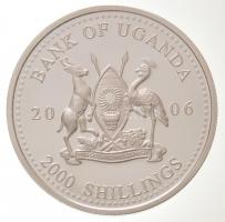 Uganda 2006. 2000Sh Ag "A labdarúgás halhatatlanjainak csarnoka - Bulgária 1990-es évek / Hrist...