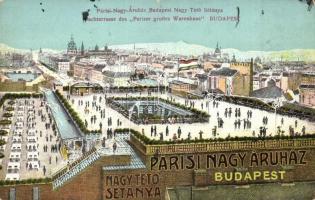 Budapest VI. Párisi Nagy Áruház nagy tető sétánya (EK)