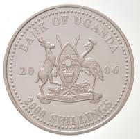 Uganda 2006. 2000Sh Ag "A labdarúgás halhatatlanjainak csarnoka - Dánia 1990-es évek/Michael La...